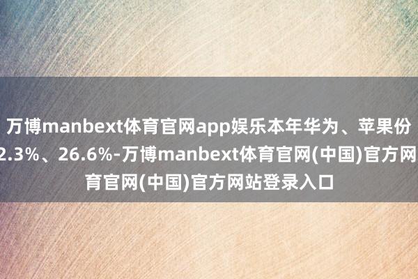 万博manbext体育官网app娱乐本年华为、苹果份额分歧是32.3%、26.6%-万博manbext体育官网(中国)官方网站登录入口