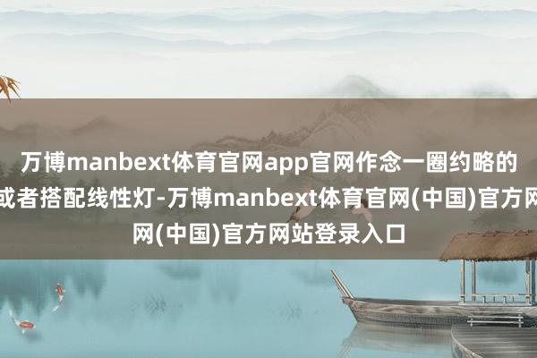 万博manbext体育官网app官网作念一圈约略的双眼皮吊顶或者搭配线性灯-万博manbext体育官网(中国)官方网站登录入口